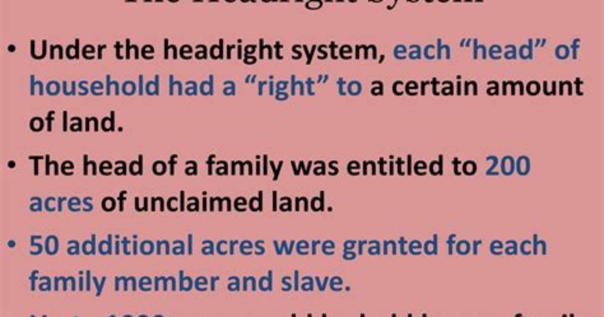 How the Headright System Work?