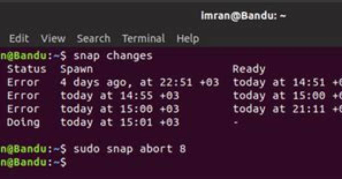 How to Abort a Stuck Command in Ubuntu Server?