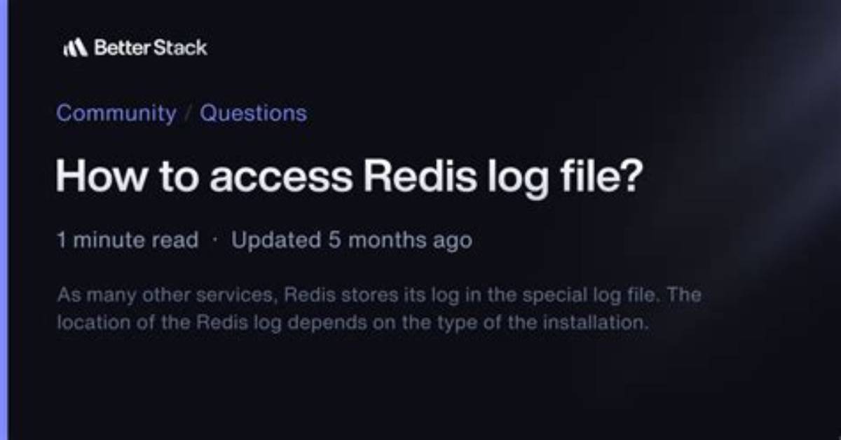 How to Access Redis Log File