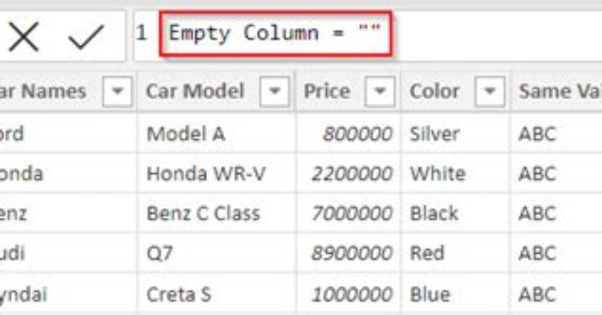 How to Add an Empty Column to a Dataframe?