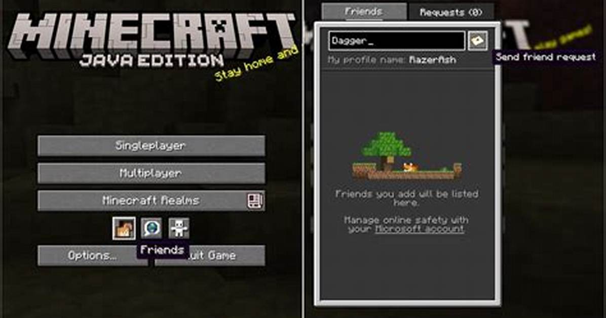 How to Add Friends on Minecraft Java Edition