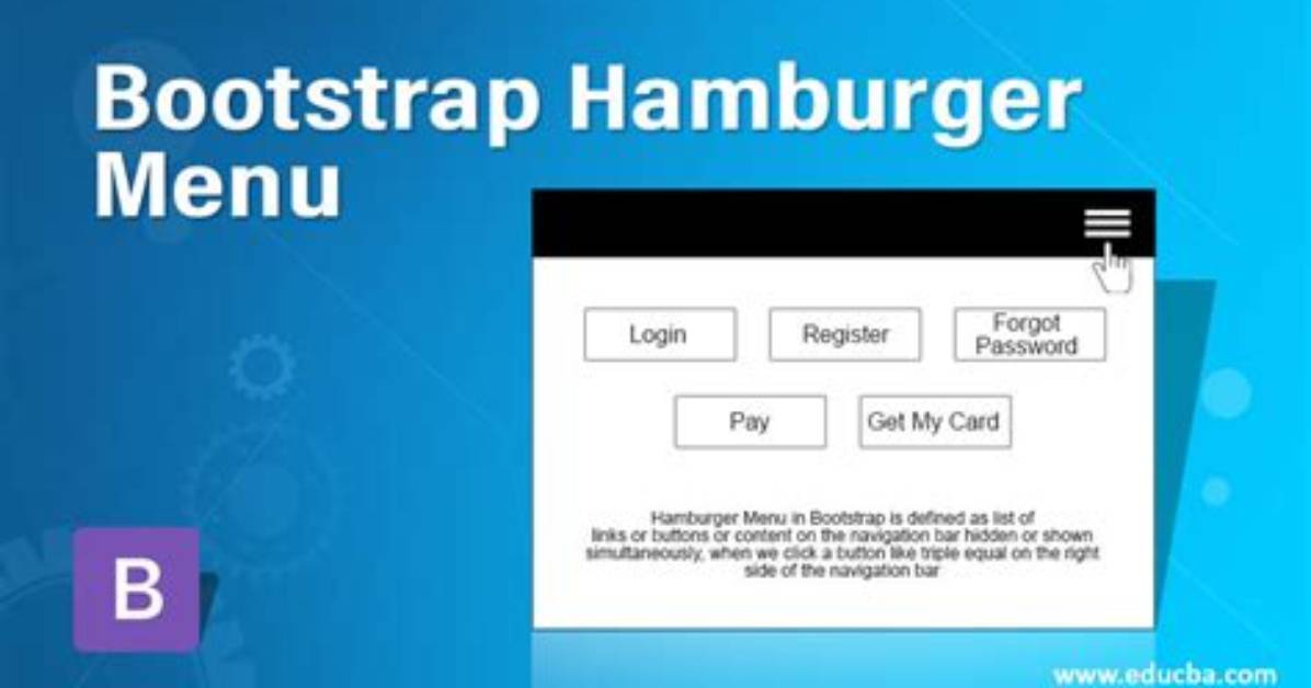 How to Add Hamburger Menu in Bootstrap