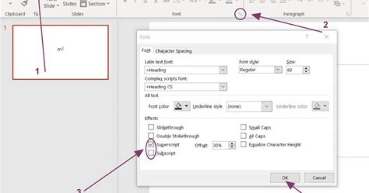 How to Add Superscript in Powerpoint