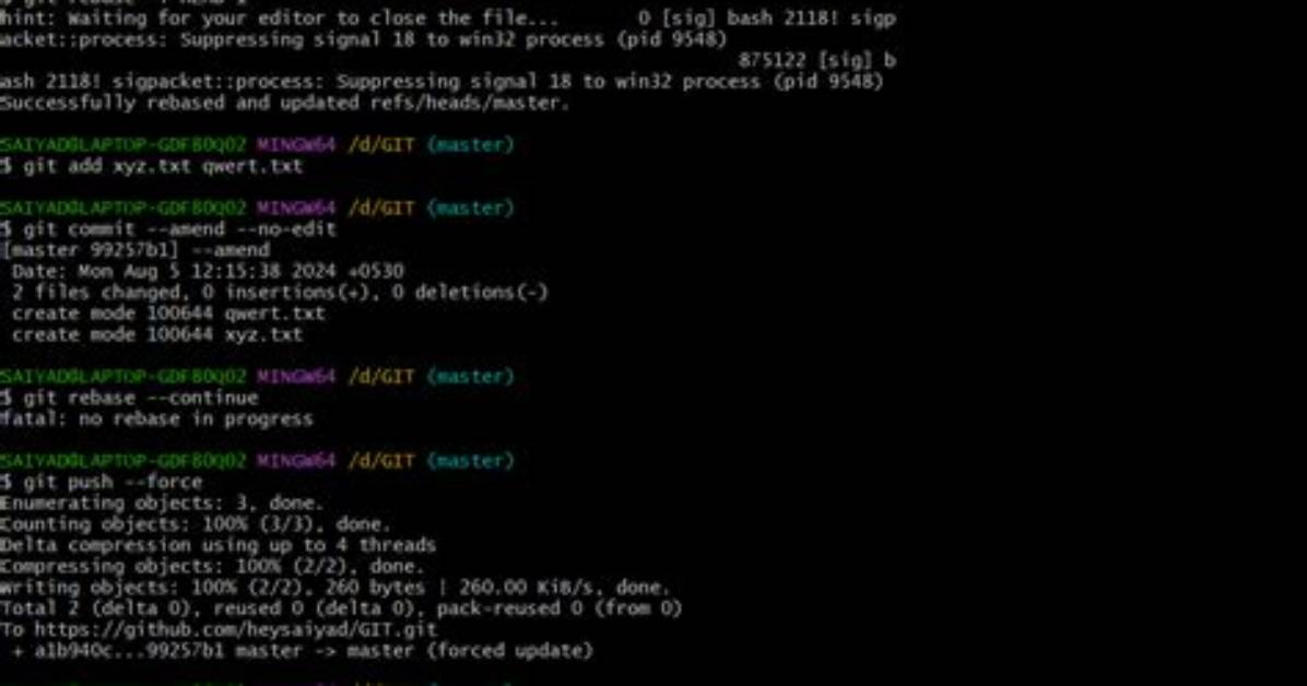 How to Amend a Commit Without Changing Commit Message (Reusing the Previous One)?