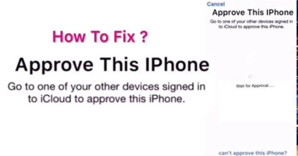 How to Approve Ipad from Another Device