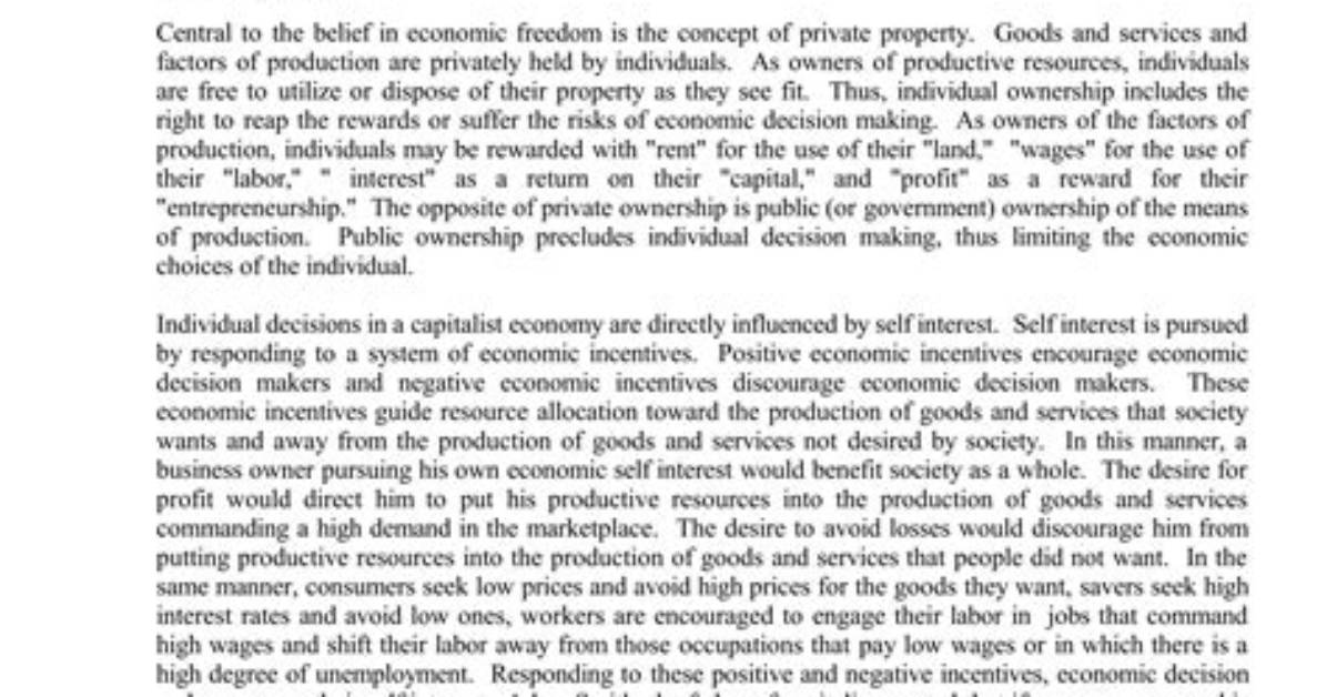 How to Avoid Capitalism?
