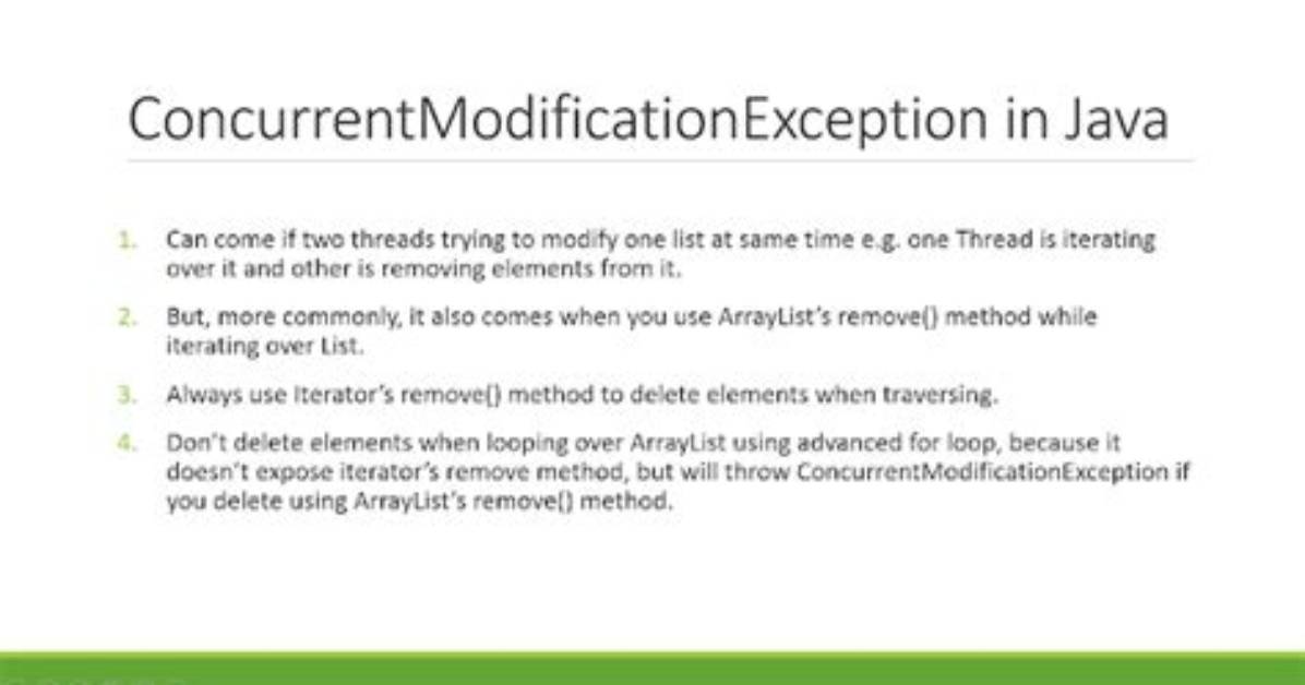 How to Avoid "Concurrentmodificationexception" While Removing Elements from `Arraylist` While Iterating It? [Duplicate]