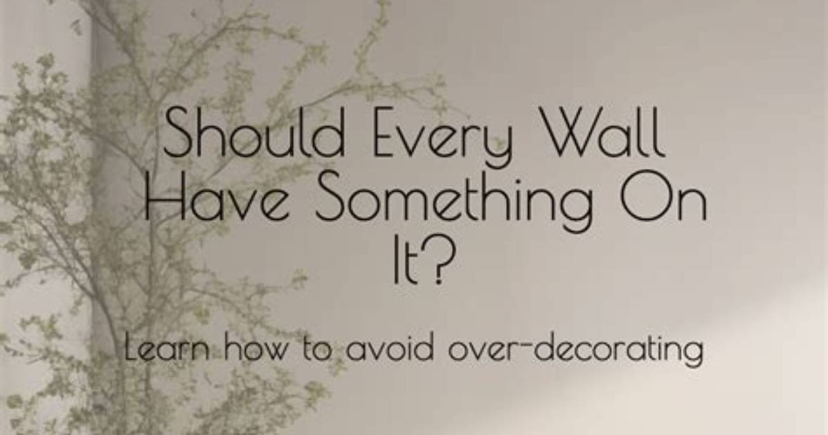How to Avoid over Decorating?