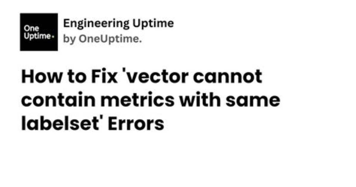 How to Avoid "Vector Cannot Contain Metrics with the Same Labelset" Error When Plotting Rate() from Several Metrics (Same Labelset, Different Names)