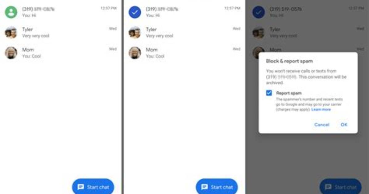How to Block Text on Android?