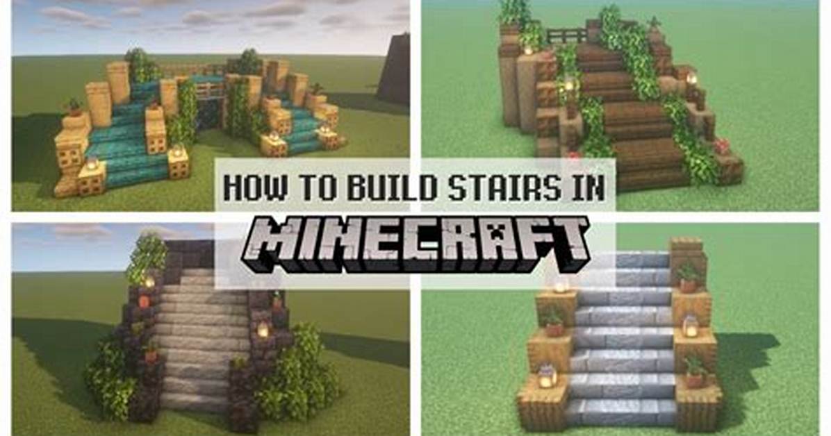 How to Build Stairs Minecraft