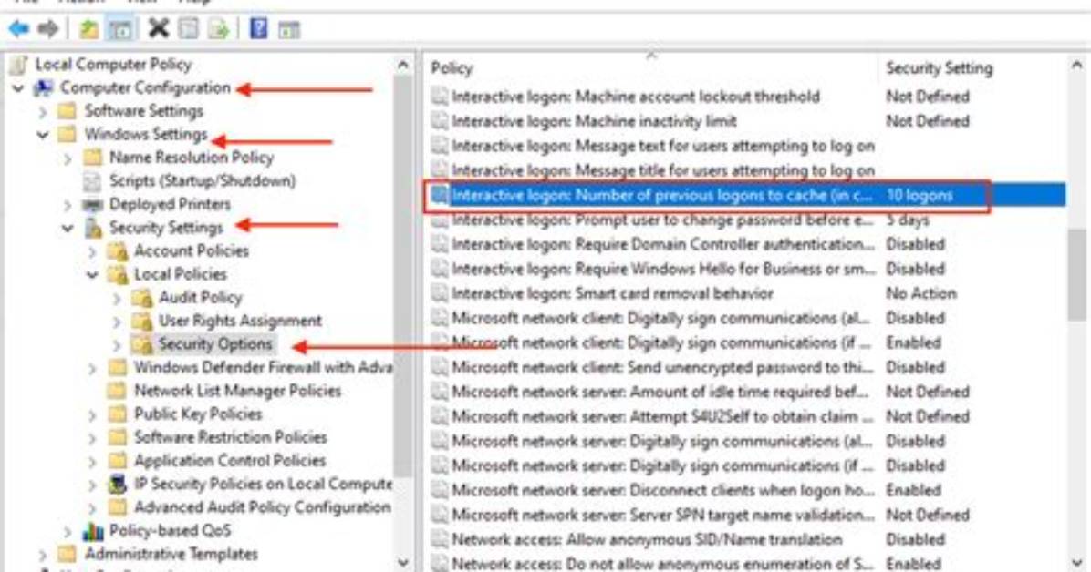 How to Cache Credentials on Windows