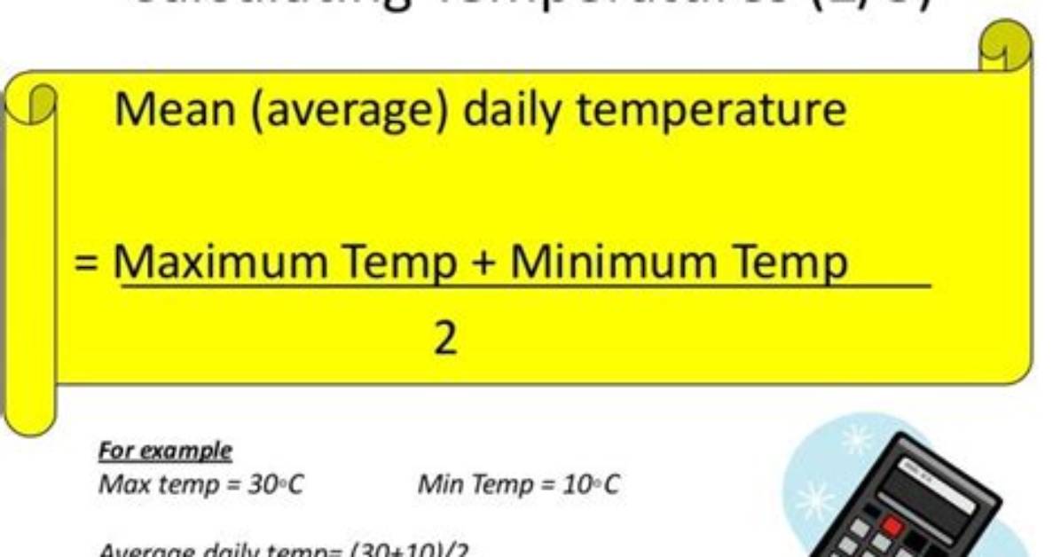 How to Calculate Average Temperature Range
