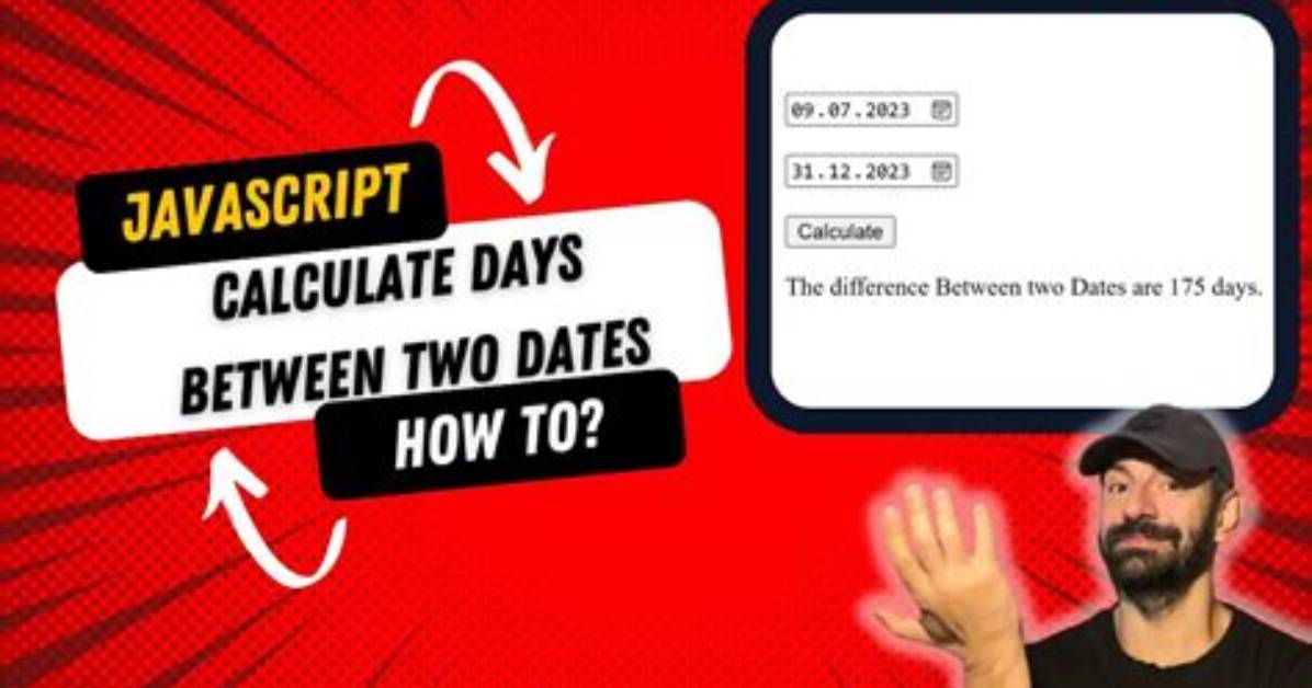 How to Calculate Date Difference in Javascript?