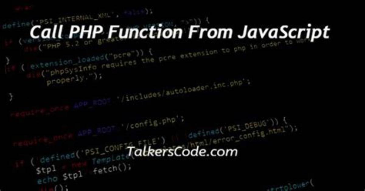 How to Call a Php Function on the Click of a Button