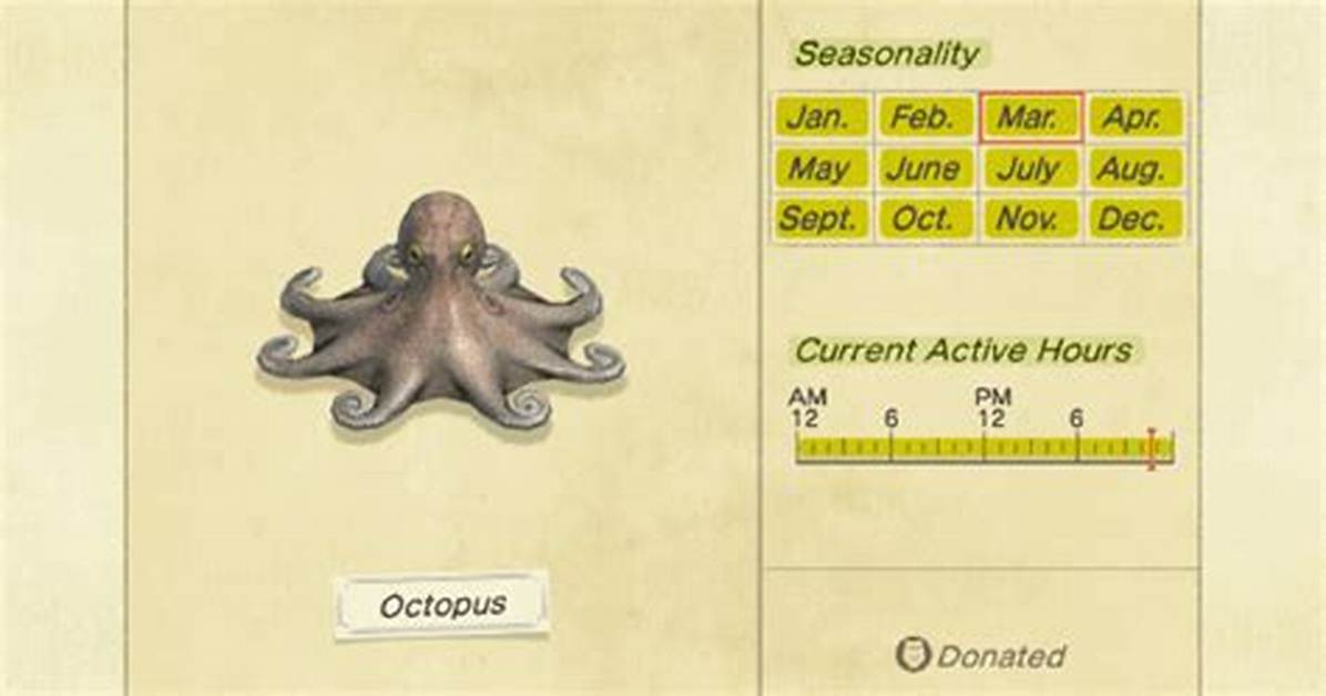 How to Catch an Octopus in Animal Crossing New Horizons?