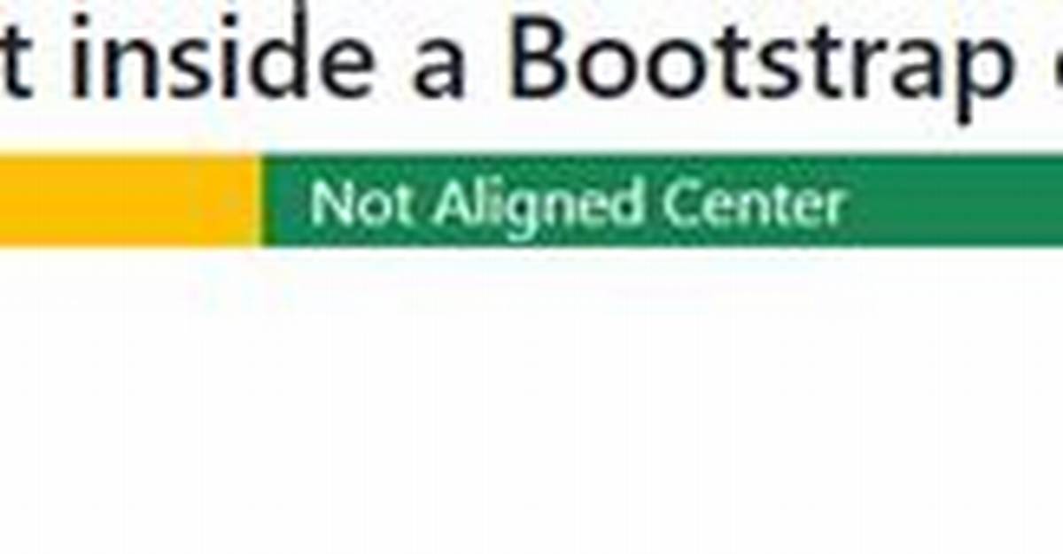 How to Center Content in a Bootstrap Column?