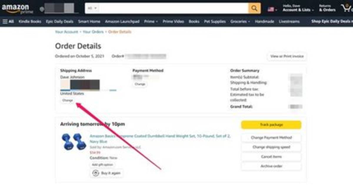 How to Change Delivery Address Amazon