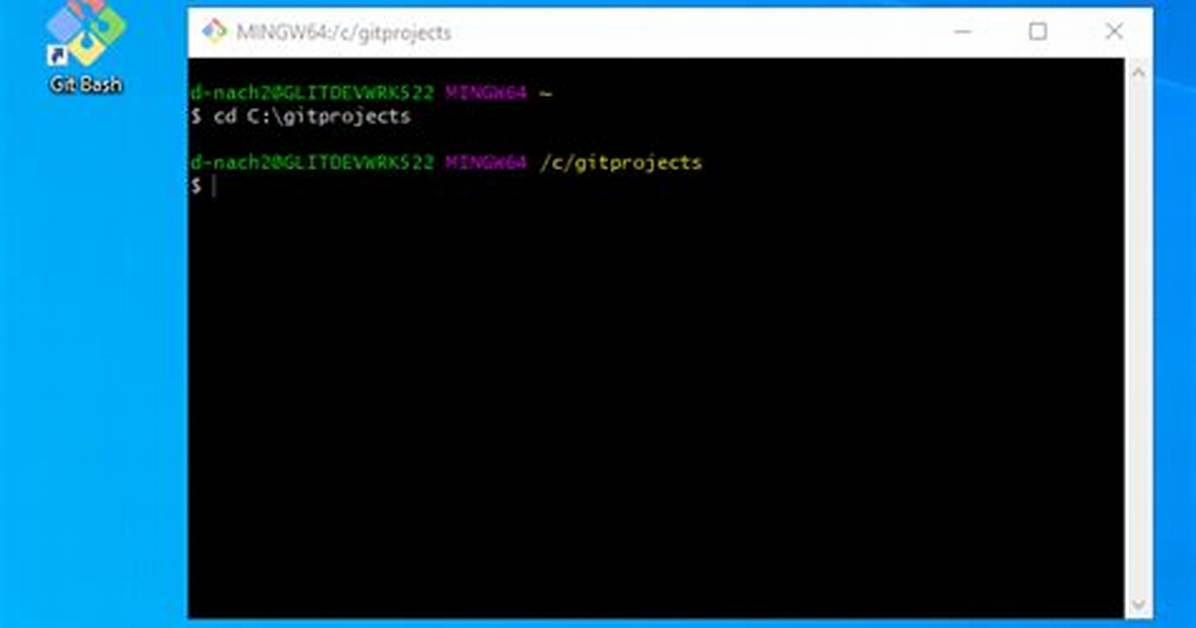 How to Change Directory in Git Bash
