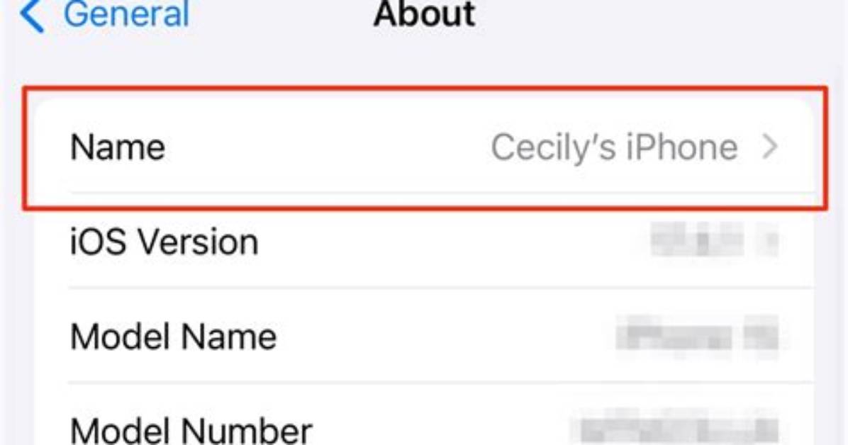 How to Change Iphone Name