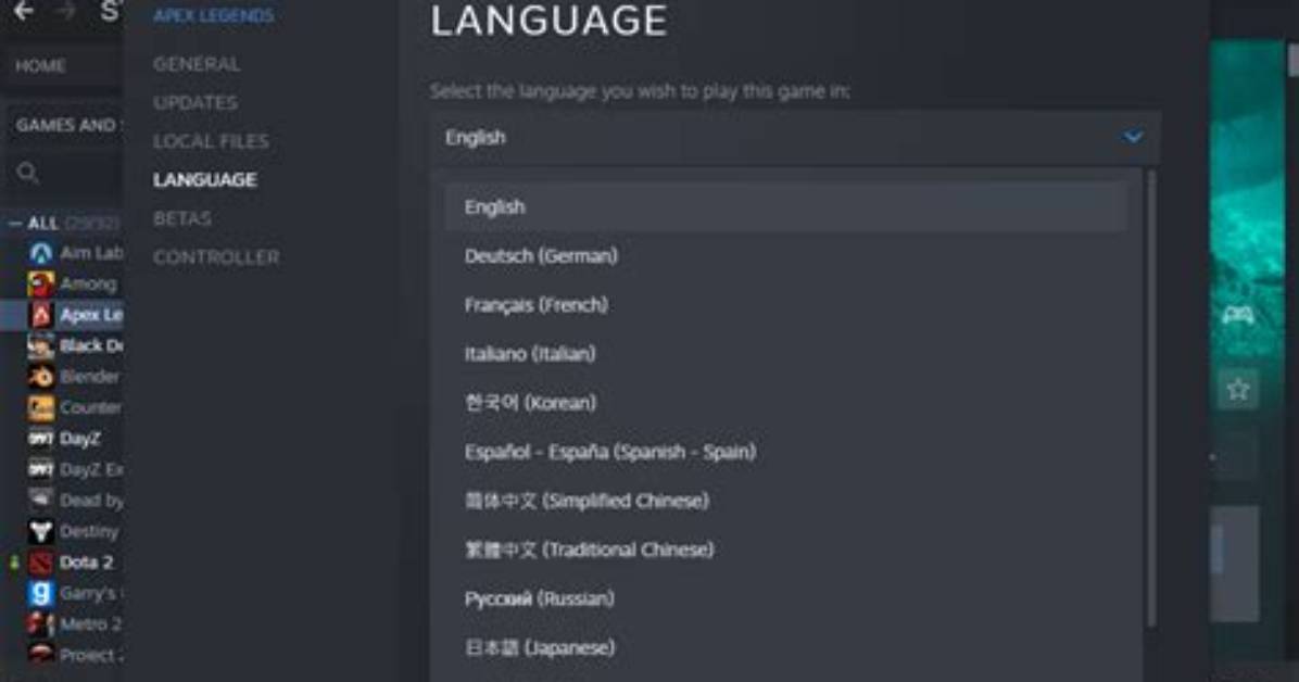 How to Change Language on Apex Legends