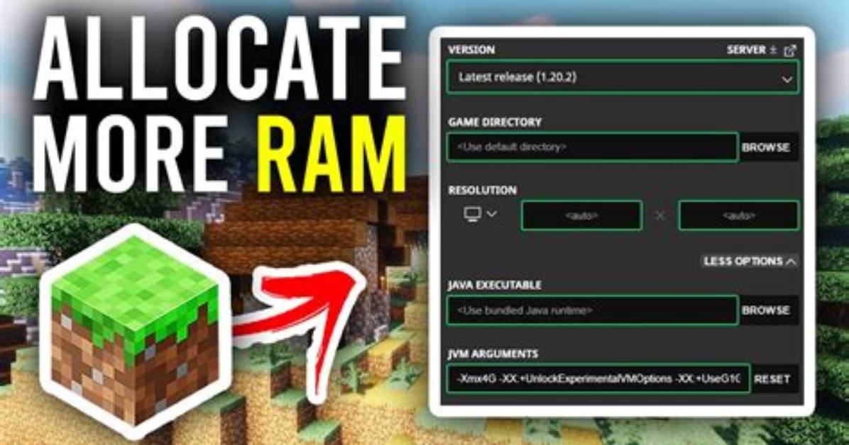 How to Change Ram Allocation Minecraft