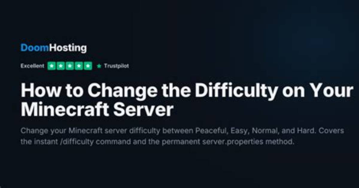 How to Change Server Difficulty Minecraft