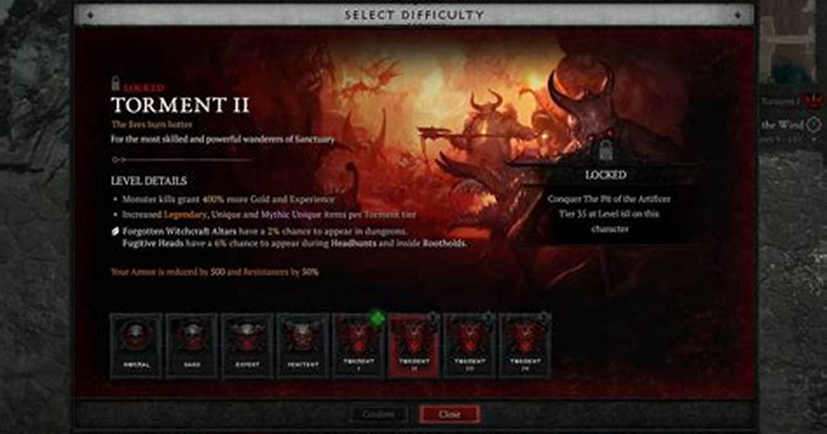 How to Change Torment Level Diablo 3