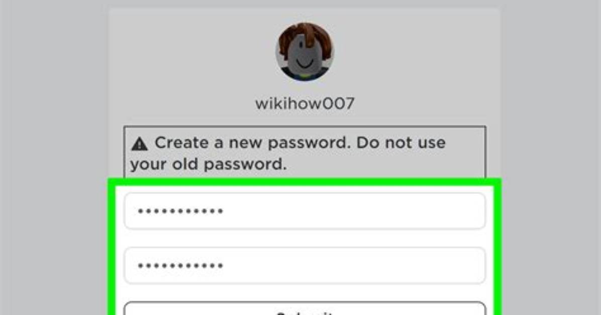 How to Change Your Password in Roblox
