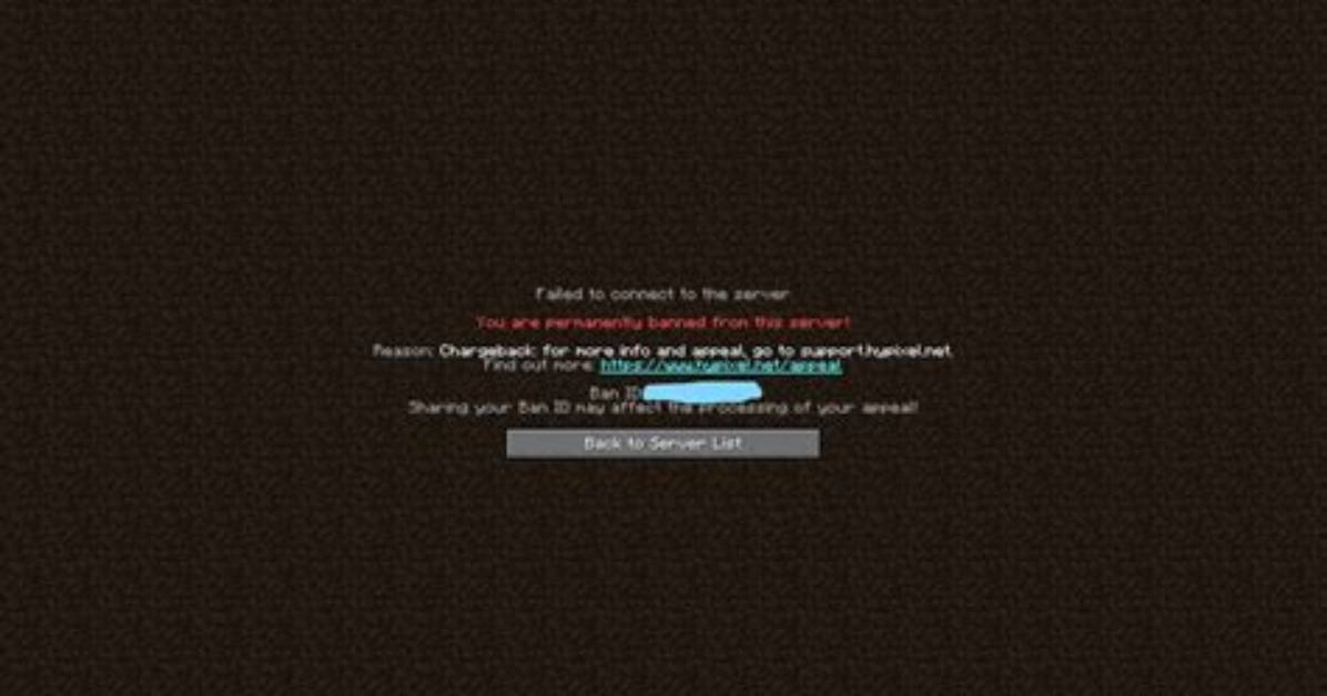 How to Chargeback on Minecraft