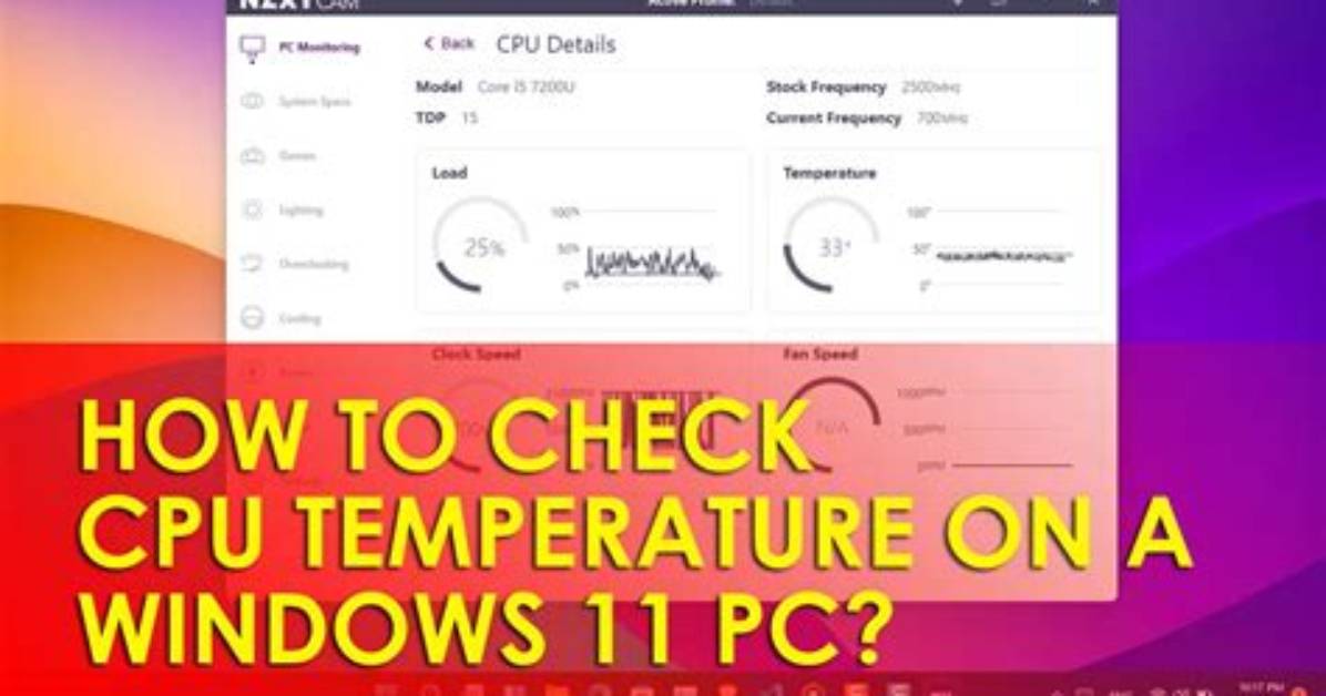 How to Check Cpu Temp Windows 7?