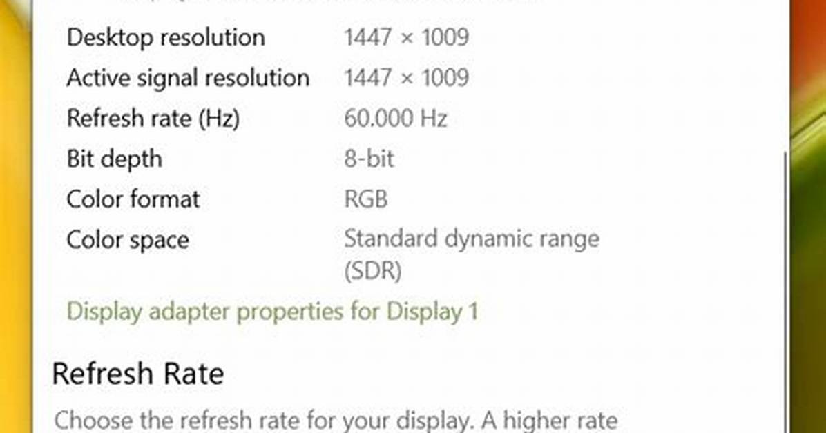 How to Check Refresh Rate Windows 10?
