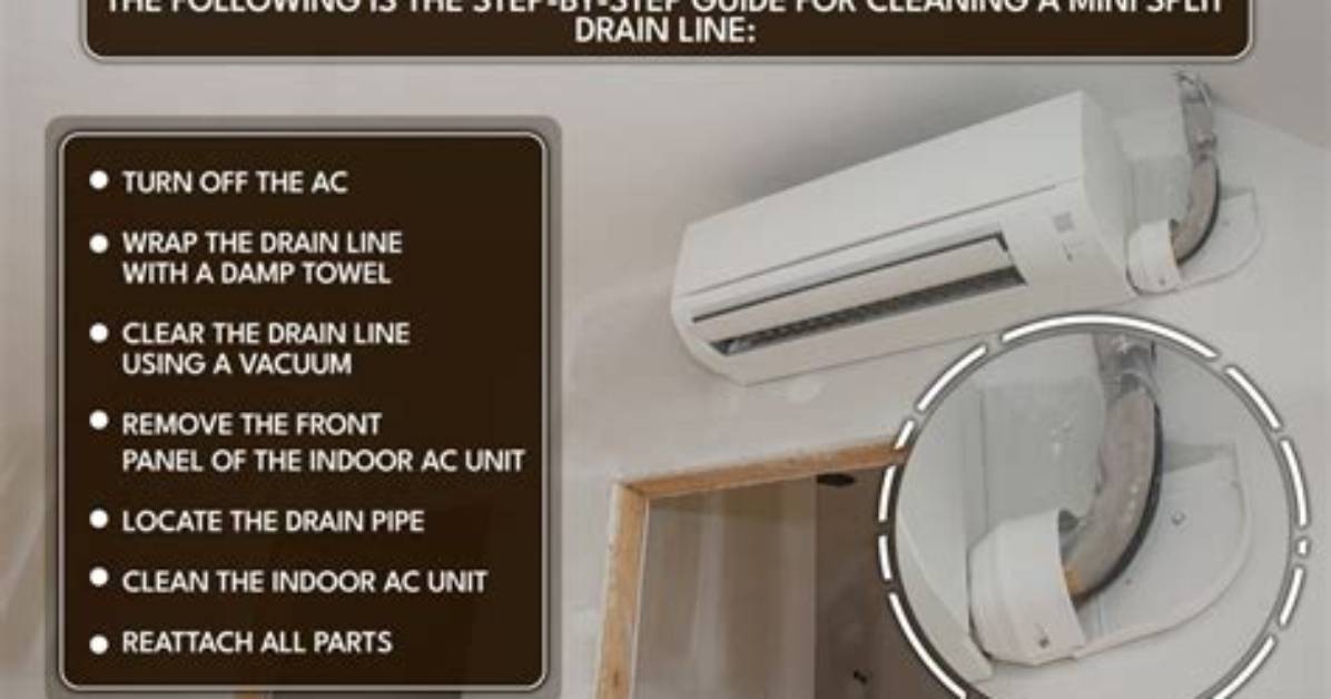 How to Clean Mini Split Drain Line