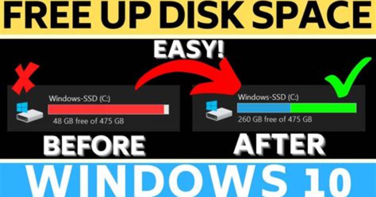 How to Clear Disk Space on Windows 10?