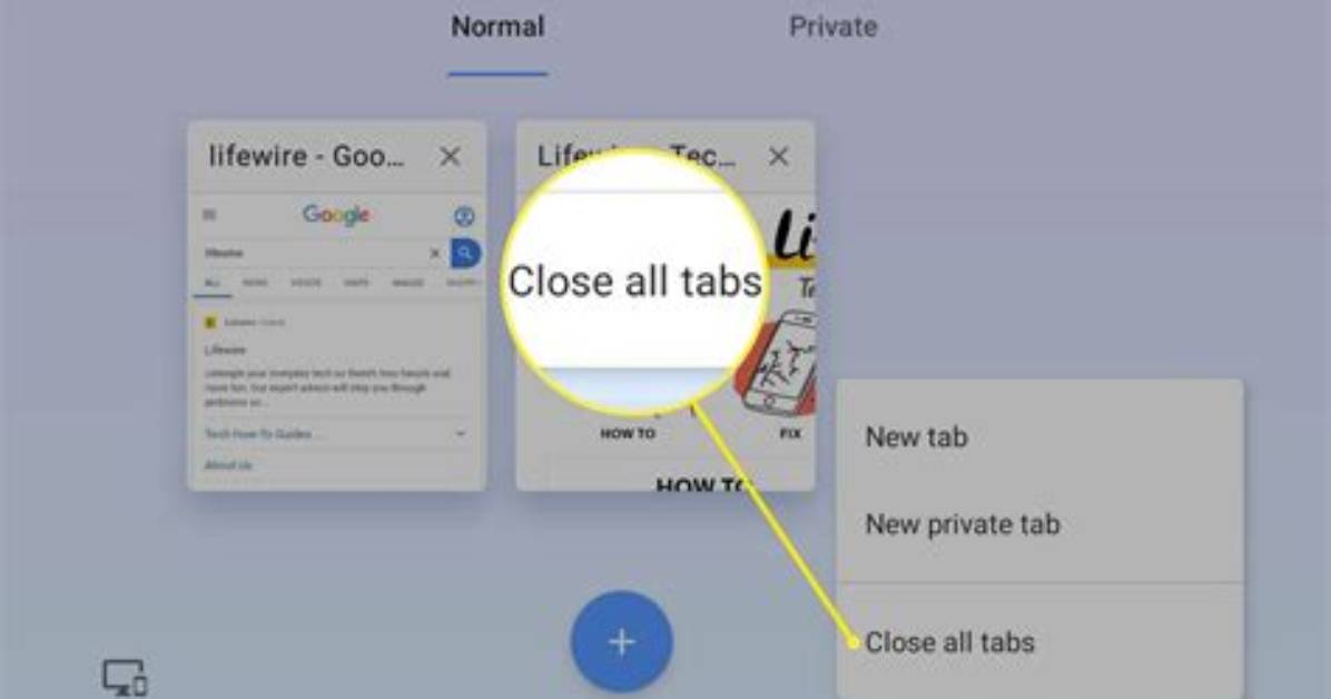 How to Close Tabs on Android Tablet?