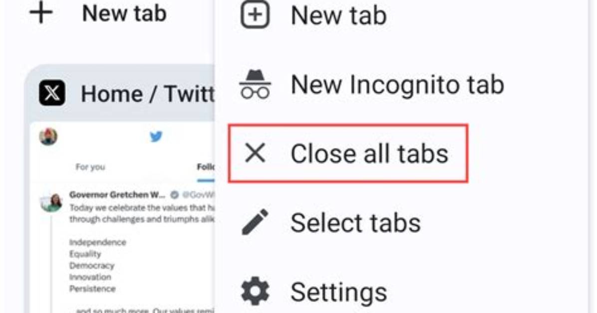 How to Close Tabs on Android?