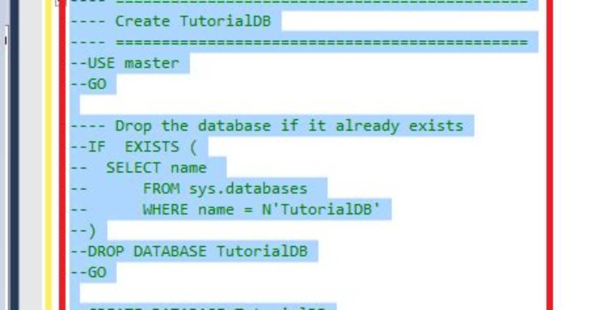 How to Comment & Uncomment Multiple Line Sql Code in Datagrip Ide