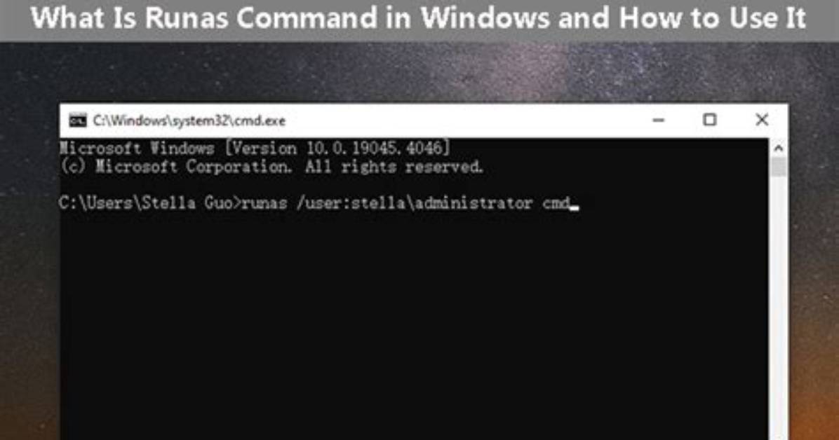 How to Complete the Runas Command in One Line [Closed]