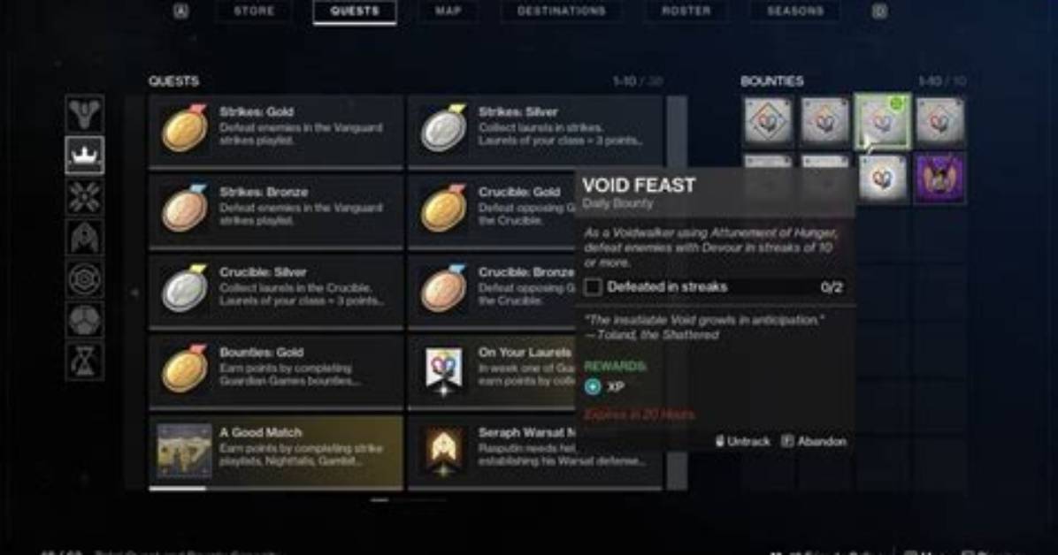 How to Complete Void Feast Bounty Quickly in Destiny 2