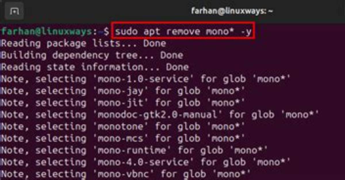 How to Completely Remove Mono?