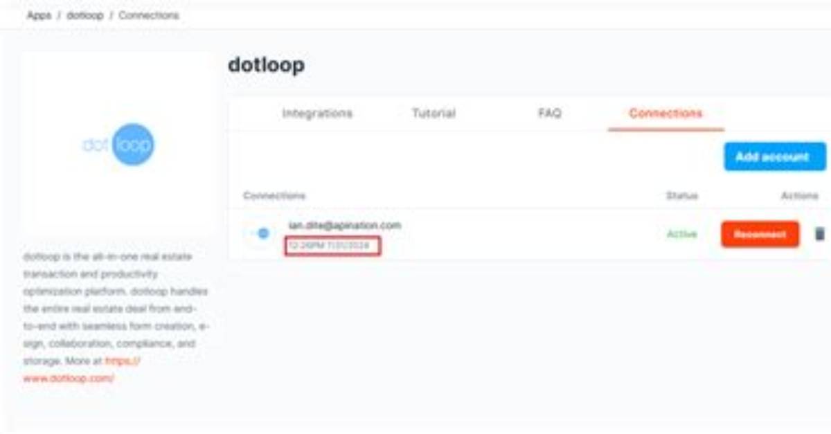 How to Connect Dotloop to Explara