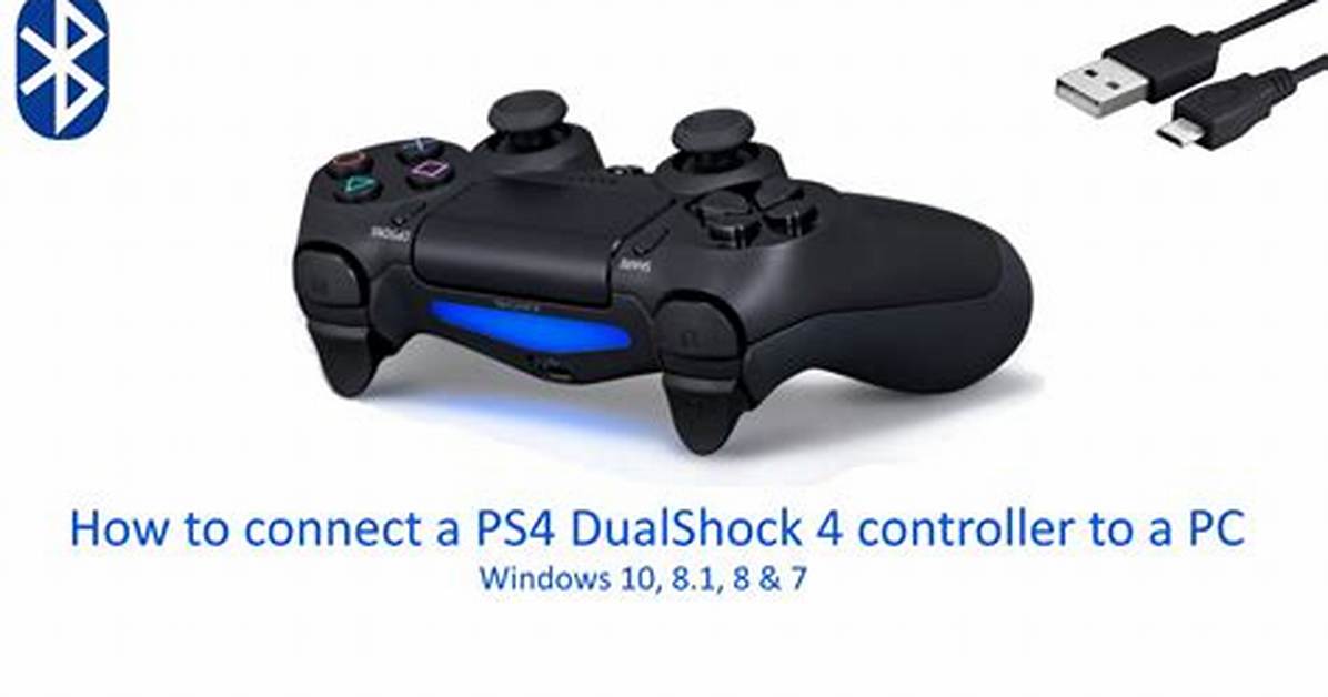 How to Connect Ps4 Controller to Pc Bluetooth Windows 10?