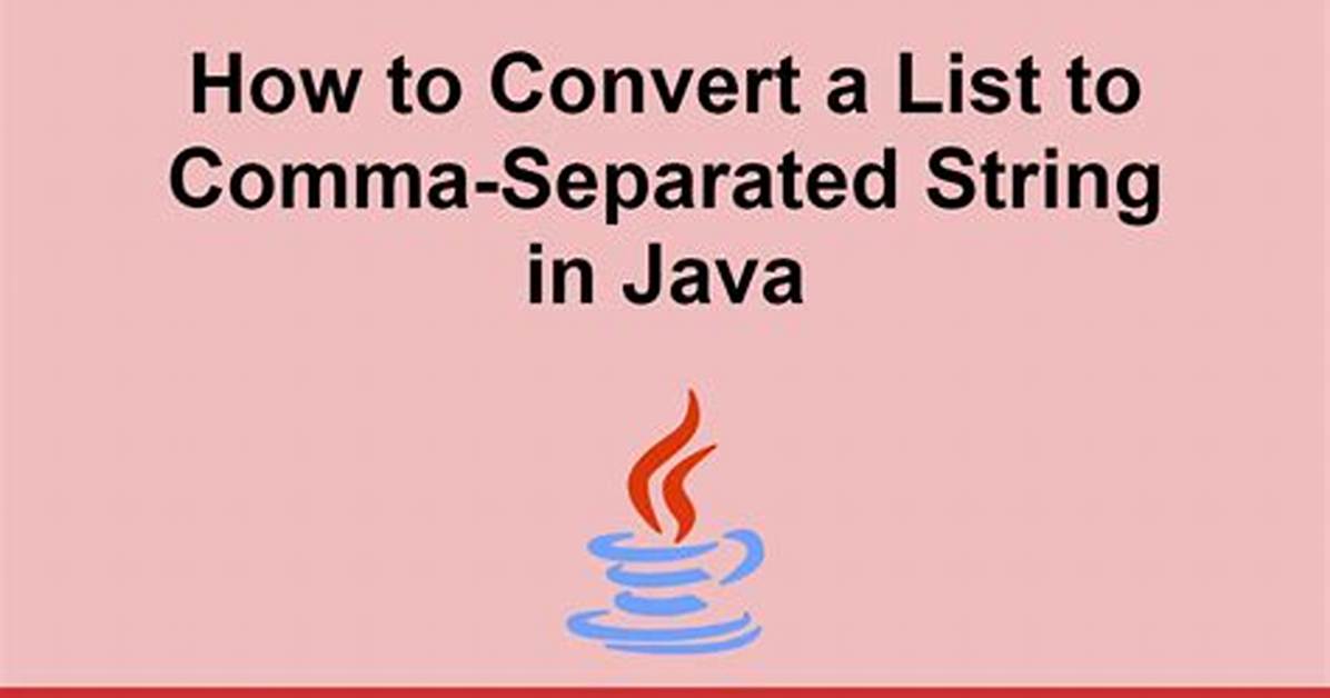 How to Convert Comma-Separated String to List?
