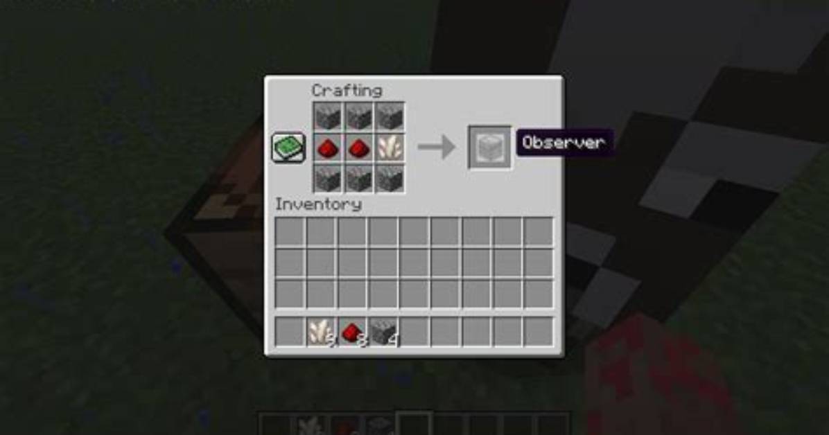 How to Craft Observer in Minecraft