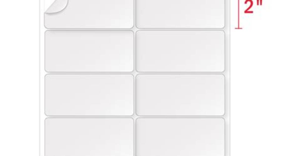 How to Create 4 X 2 Labels in Word