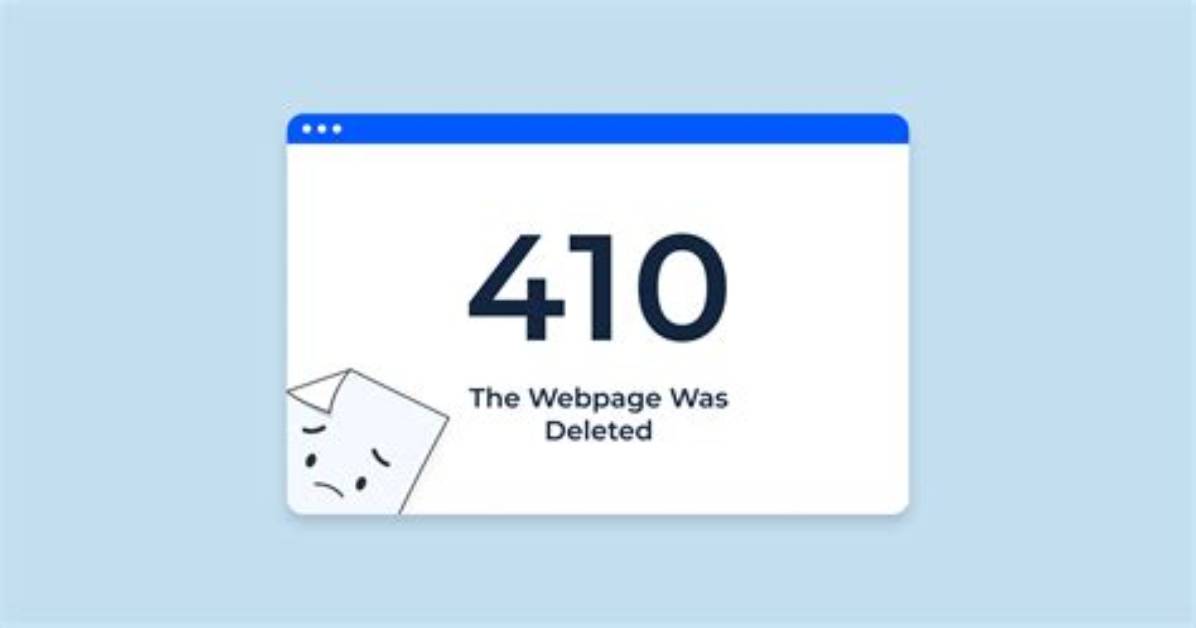 How to Create a 410 Error Page