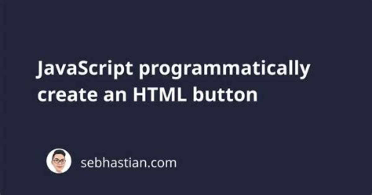 How to Create a Button Programmatically?