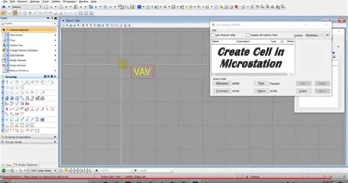How to Create a Cell in Microstation V8I