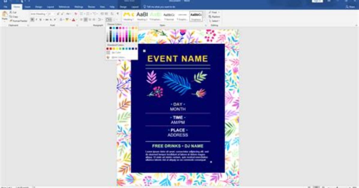 How to Create a Flyer in Microsoft Word 2007