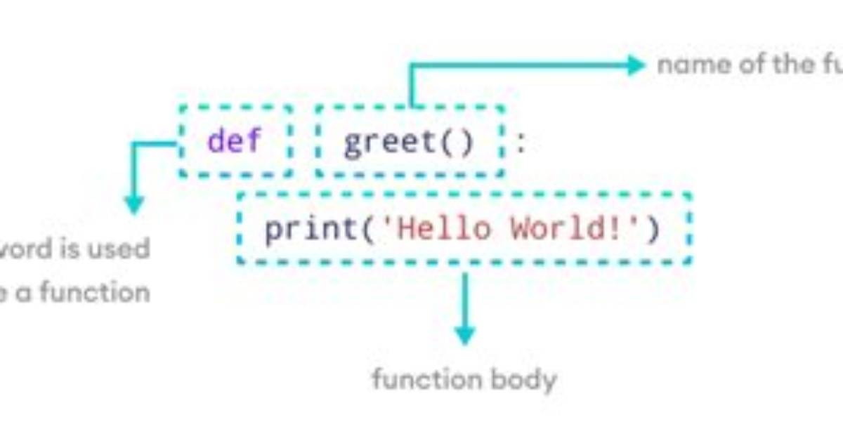 How to Create a Function in Python Stack Overflow